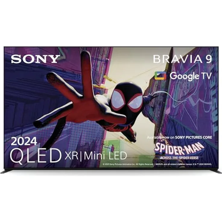 Sony BRAVIA 9 QLED (XR l Mini LED) 65 Zoll 4K HDR Google Smart TV | Gaming-Funktionen, IMAX Erweitert, Dolby Vision Atmos, Chromecast, AirPlay, 120Hz K65XR90 in Schwarz