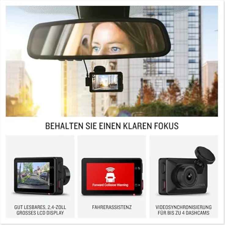 Garmin Dash Cam X210 - Premium Dash Cam mit 1.440p HD-Auflösung, 140° Blickwinkel und Garmin Clarity Polfilter – Bild 4