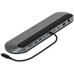 Belkin Connect Universal-USB-C-11-in-1-Pro-Dock für 3 Monitore, Silicon Motion-Technologie; für Chromebook, Mac- + Windows-Laptops; 100 W PD; Datentransfer mit 10 Gbit/s; 2,5-Gbit/s Ethernet, Schwarz