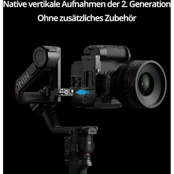 DJI RS 4 Pro Standard, Stabilisierungssystem Pro mit Akkugriff und Schnellwechselplatte – Bild 2