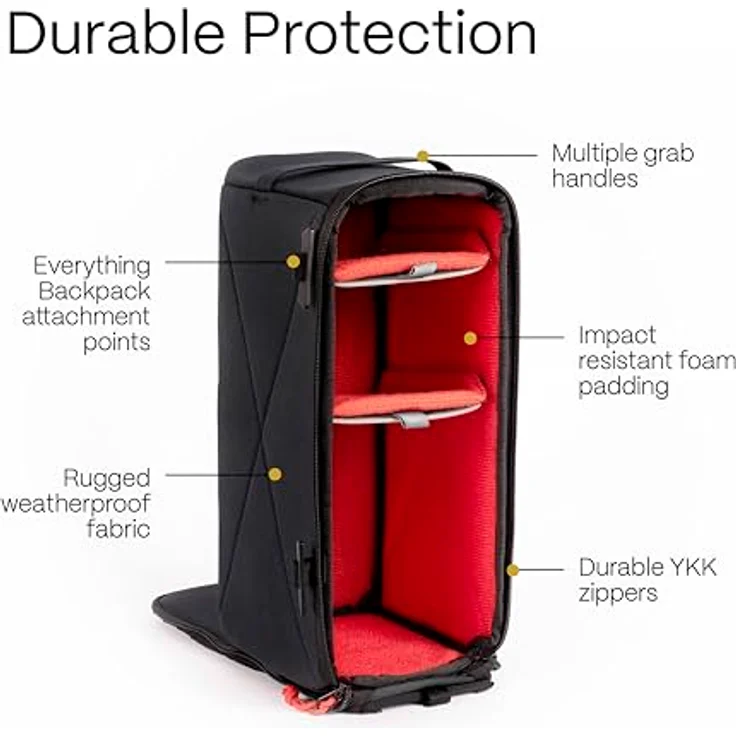 Moment Everything Camera Insert 4L, wetterfeste Kameratasche aus Nylon mit 4L Volumen, Schwarz – Bild 4