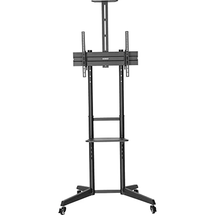 SpeaKa Professional SP-TVC-310 TV-Rollständer Schwarz, Höhenverstellbar, 94.0 cm - 203.2 cm (37 - 80 Zoll) (70", 50 kg) – Bild 3