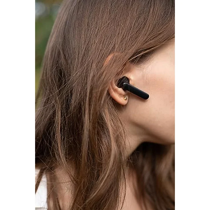 FOREVER TWE-110 Earp Bluetooth-Kopfhörer mit Ladetasche schwarz TWS Touch-Control Integriertes Mikrofon In-Ear Ohrhörer Kabellos Headset Mit Powerbank – Bild 4