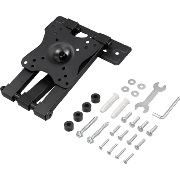 SpeaKa Professional Monitor-Wandhalterung SP-MM-1100, neigbar und schwenkbar für Displays 25,4 cm (10) - 81,3 cm (32), Schwarz – Bild 5