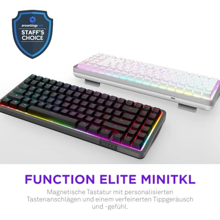 NZXT Function Elite MiniTKL Gaming Tastatur Black ARGB – Bild 2