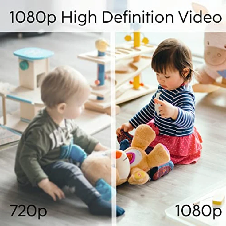 Hama Überwachungskamera innen WLAN (schwenkbare, neigbare WLAN Kamera mit App, Nachtsicht, Aufzeichnung, Bewegungsmelder, Gegensprechanlage, auch als Haustierkamera, Babyphone, 1080p, 128GB) schwarz – Bild 5