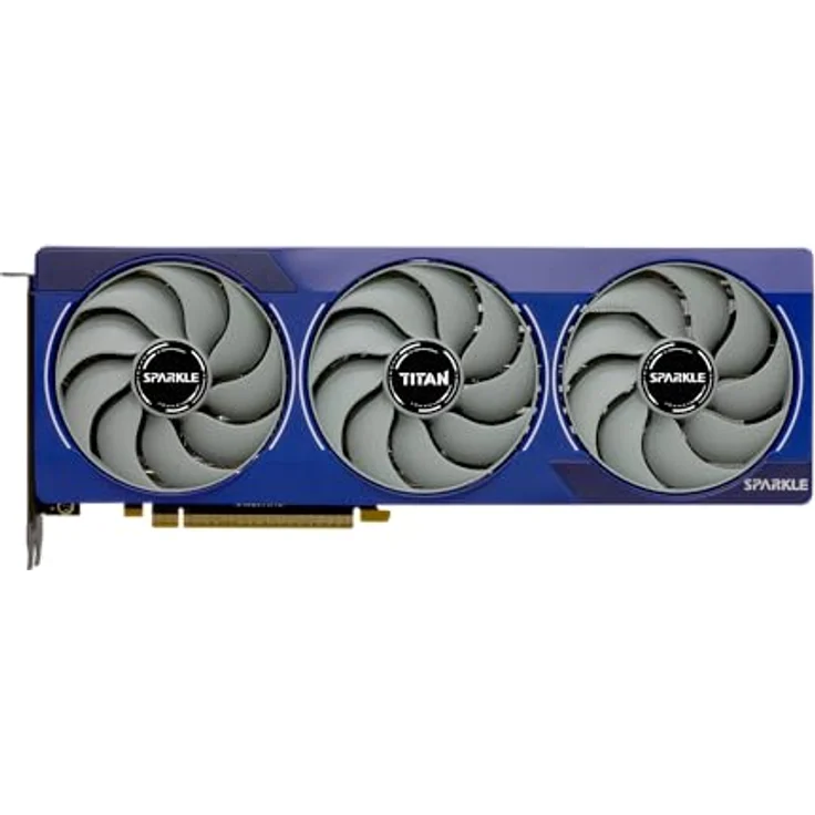 Sparkle Intel Arc B580 Titan OC, 12 GB GDDR6 Grafikkarte mit Torn Cooling 2.0, Atemlicht, Metallrückplatte - Blau – Bild 2
