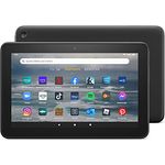 Zertifiziert und generalüberholt Fire 7-Tablet, 7-Zoll-Display, 32 GB, Modell (2022), schwarz Mit Werbung