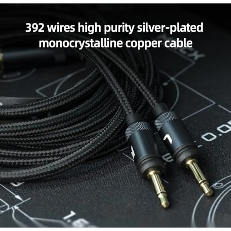 FiiO FT3 HiFi Studio 32 Ohm kabelgebundener Over-Ear/Open-Back-Kopfhörer, 60 mm Hochleistungs-Dynamik-Treiber-Headset 3,5 mmSE/4,4 mm/6,35 mm für Audiophile/Stereo, großartiger Klang (32 Ohm) – Bild 5