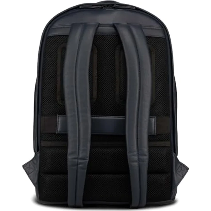 Jost Tromsoe Laptoprucksack, Rucksack mit gepolstertem Laptopfach, dunkelblau, optimal organisiert mit hochwertigem Rindsleder – Bild 3