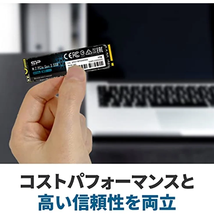 SILICON POWER P34A60 - Solid-State-Disk - 1 TB - intern - M.2 2280 - PCI Express 3.0 x4 (NVMe) (SP001TBP34A60M28) – Bild 3
