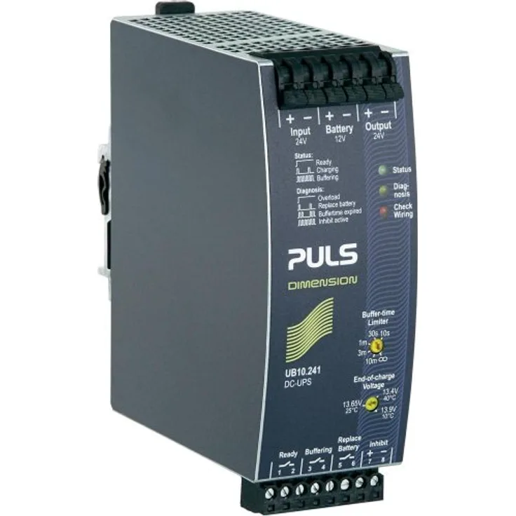 PULS USV-Schaltmodul DIMENSION UB10 (240 VA, 240 W), unterbrechungsfreie Stromversorgung mit Schutz- und Monitorfunktionen