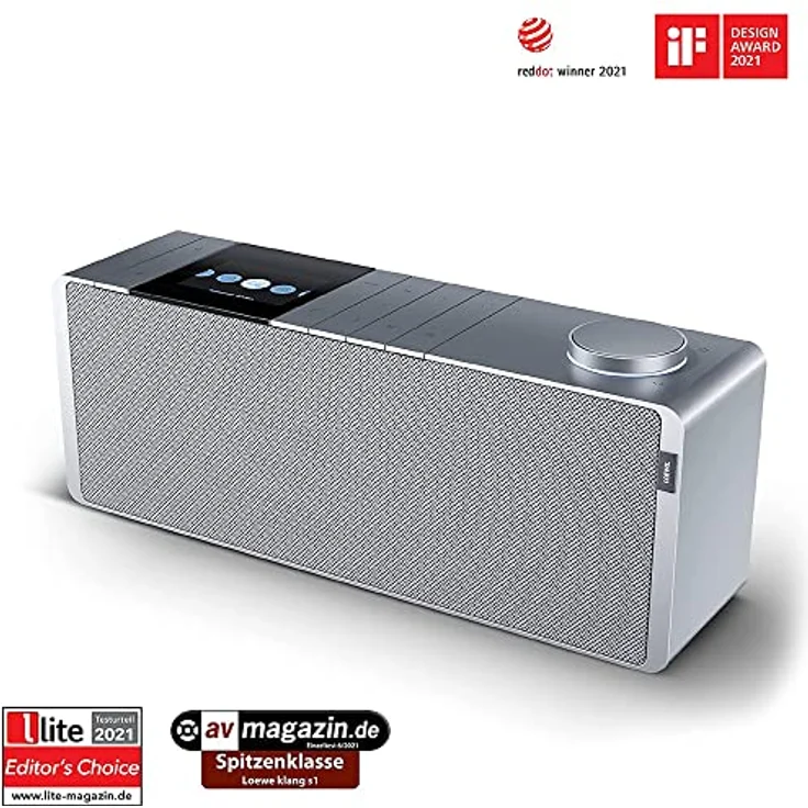 Loewe Klang s1 Lichtgrau, Stereo Smartradio, 80 Watt, DAB, DAB+, UKW, Audio Streaming, Amazon Music, Spotify Connect, Deezer, Bluetooth, USB, Internetradio, Digitalradio, WLAN Radio, App Steuerung – Bild 3