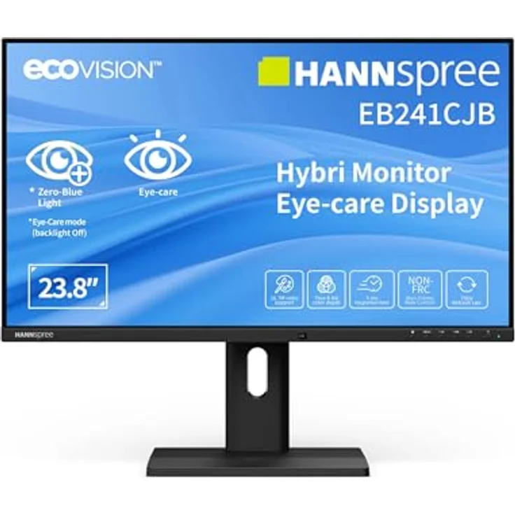 Hannspree EB241CJB, 23,8 Zoll FHD Monitor mit 6 ms Reaktionszeit und 16,7 Millionen Anzeigefarben – Bild 4