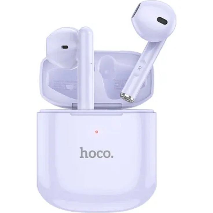 Hoco kabellose / Bluetooth-Stereo-Kopfhörer TWS EW19 Plus Delighted Lila, Bluetooth-Version 5.3, kompaktes Design, tragbares Ladeetui