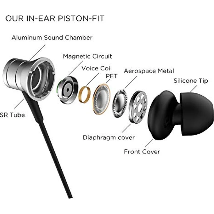 1MORE E1009 Piston Fit In-Ear Headphones silver Kopfhörer (9900100362-1) – Bild 4