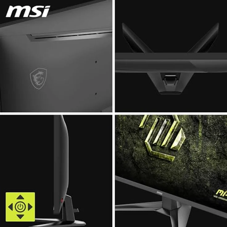 MSI MAG 325QFA E18V 32-Zoll-WQHD-Gaming-Monitor, 2560 x 1440, 180 Hz, 0,5 ms, HDR-fähig, Augenschutz, rahmenlos, schwarz – Bild 5