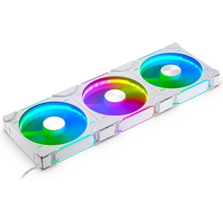 Phanteks D30 PWM Regular Airflow, D-RGB Lüfter, 3er Pack - 140mm, weiß