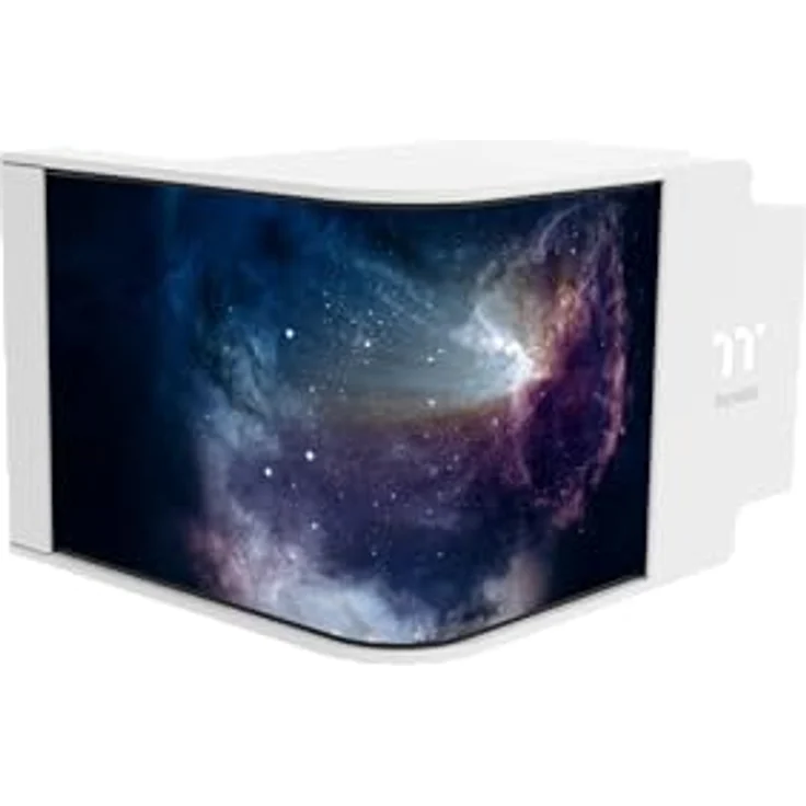 Thermaltake MAGCurve 360 Ultra Snow ARGB, AiO-Wasserkühlung mit 360mm Radiator, 3x 120mm ToughFan EX ARGB Lüftern und 6,67" Curved AMOLED-Display – Bild 8