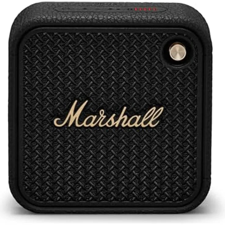 Marshall Willen II Bluetooth-Lautsprecher, kabellos, über 17+ Stunden Spielzeit, wasserdicht nach IP67 – Schwarz und Messing
