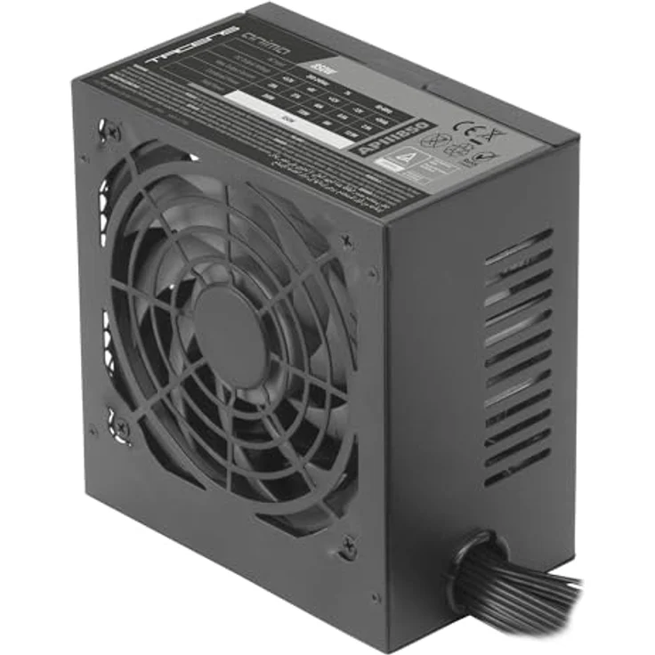 Tacens Anima APIII850, PC-Netzteil ATX 850W mit 85% Bronze-Effizienz, ultrasilent 12cm Lüfter, extralange Flachkabel, Schwarz – Bild 3