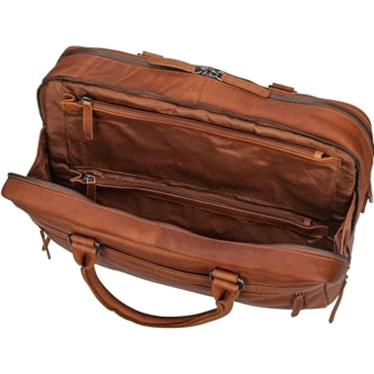 The Chesterfield Brand Boston - Aktentasche 15" 41 cm cognac, Business-Tasche mit reichhaltiger Ausstattung – Bild 4