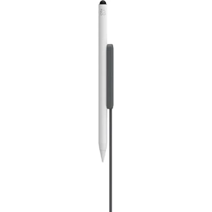ZAGG Pro Stylus 2, Eingabestift, kabelloses Laden, magnetisch, Dual Tip Stylus, kompatibel f?r iPad, Wei? – Bild 3