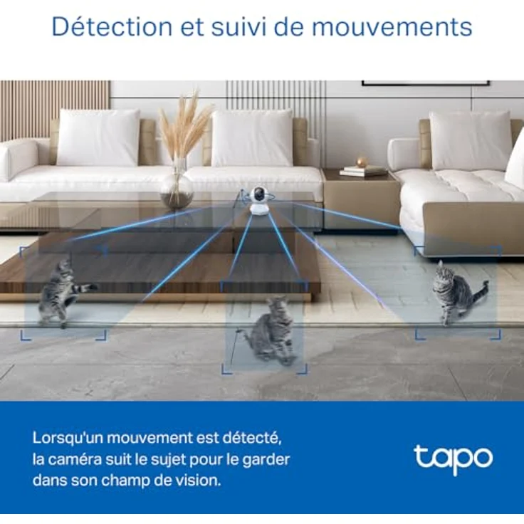 TP-Link Tapo C230, Pan/Tilt AI Home Security Wi-Fi Kamera mit 88° Blickwinkel, Weiß – Bild 9