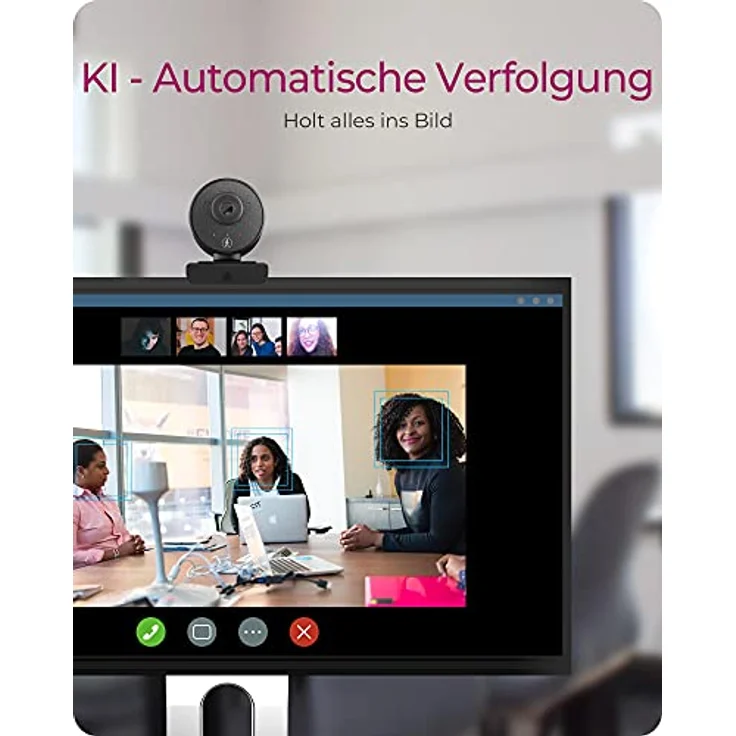 ICY BOX Full-HD USB Webcam mit Mikrofon, Klemmfuß, HD-Autofokus, WDR IB-CAM501-HD – Bild 5