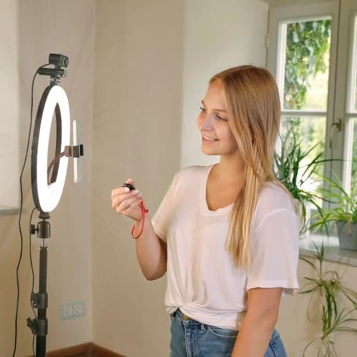 Hama SpotLight Steady 120 III, Ringleuchte mit 160 LEDs, einstellbarer Farbtemperatur und Lichtintensität, schwarz – Bild 13