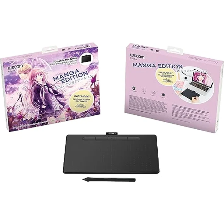 Wacom Intuos S Bluetooth Black Manga - Leichtes Grafiktablett mit präzisem Stift und Kreativapplikationen – Bild 2