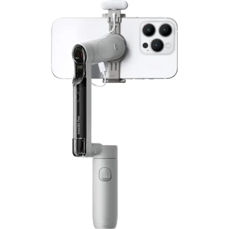 Insta360 Flow Creator Kit, KI-Tracking Gimbal für Smartphones mit 3-Achsen-Stabilisierung, grau – Bild 4