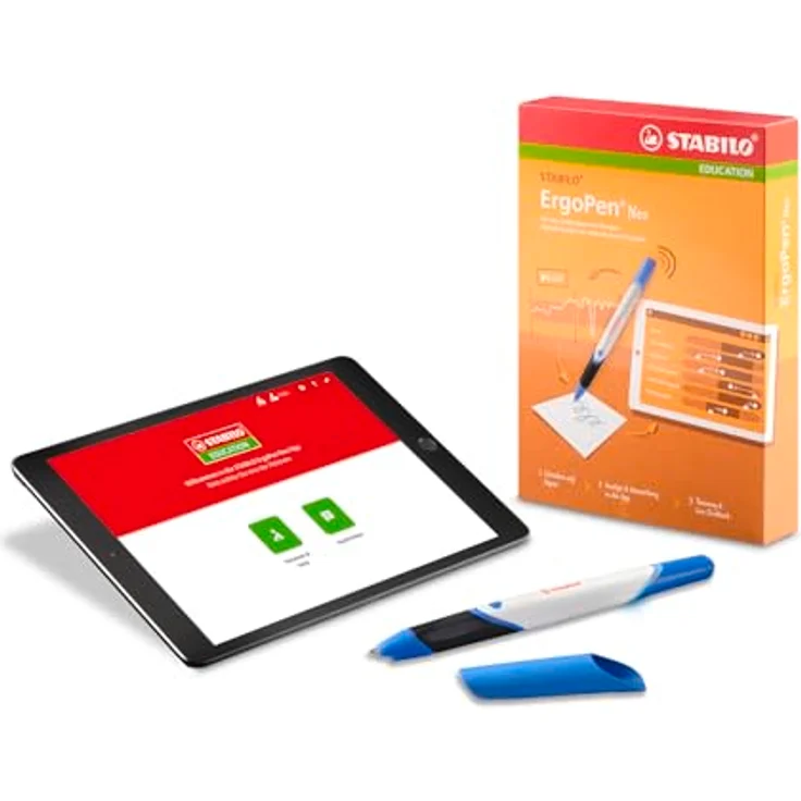 STABILO ErgoPen Neo, Smarter Stift mit App zur Motorik-Befundung für Kinder ab Vorschule, Schreibtraining für Tablet und Papier, ohne Schreibfarbe – Bild 1