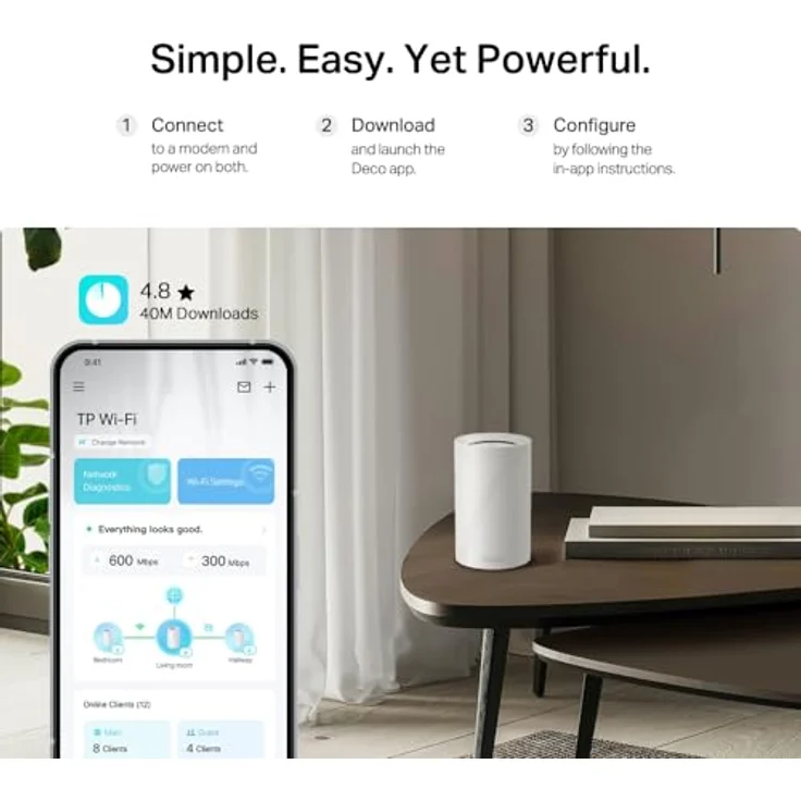 TP-Link Deco BE68 (3-pack), Tri-Band Mesh Router mit Wi-Fi 7, 752.51 m² Abdeckung, 10 Gbps Leistung, kompatibel mit Amazon Alexa und Google Assistant – Bild 6