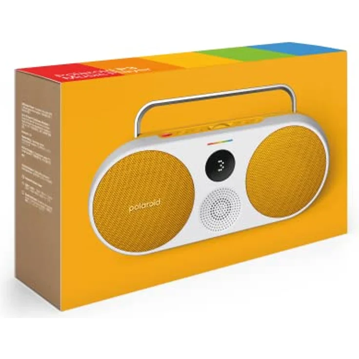 Polaroid P3 Music Player (Yellow) - Retro-Futuristic Boombox Wireless Bluetooth Speaker Rechargeable with Dual Stereo Pairing – Bild 2