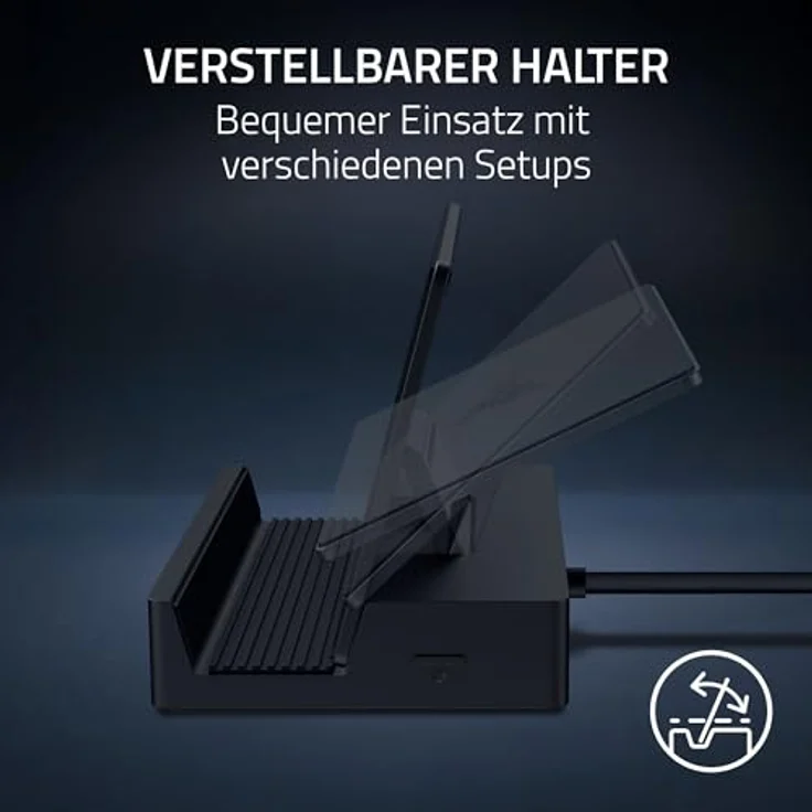 Razer Handheld Dock Chroma - 6-Port HDMI & USB Charging Hub für Mobile Gaming- oder Tablet-Geräte (Schwarz) - 100W Passthrough Charging, GbE, Aluminium-Gehäuse – Bild 3