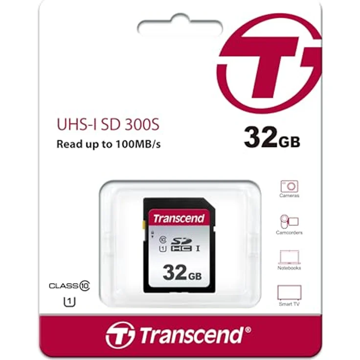 Transcend 32GB SDXC-SDHC 300S Speicherkarte TS32GSDC300S - bis zu 95 MBs lesen und 40 MBs schreiben – Bild 2