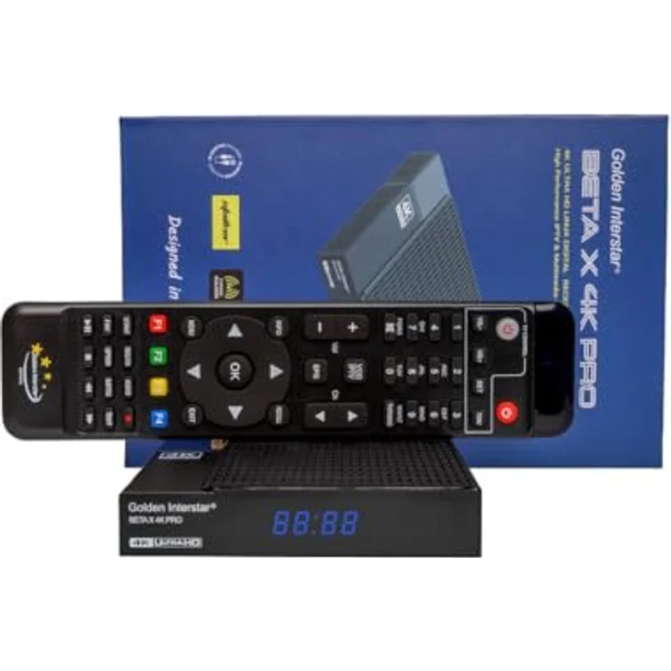 Golden Interstar Beta X 4K Pro UHD Linux Digital Receiver Set Top Box Ultra HD 4K OTT Mediaplayer, HiSilicon Hi3798MV300 Chip, 4K UHD @ 60 FPS, 1GB RAM DDR3 - 8GB eMMC, Dual Band WLAN, Linux OS – Bild 5