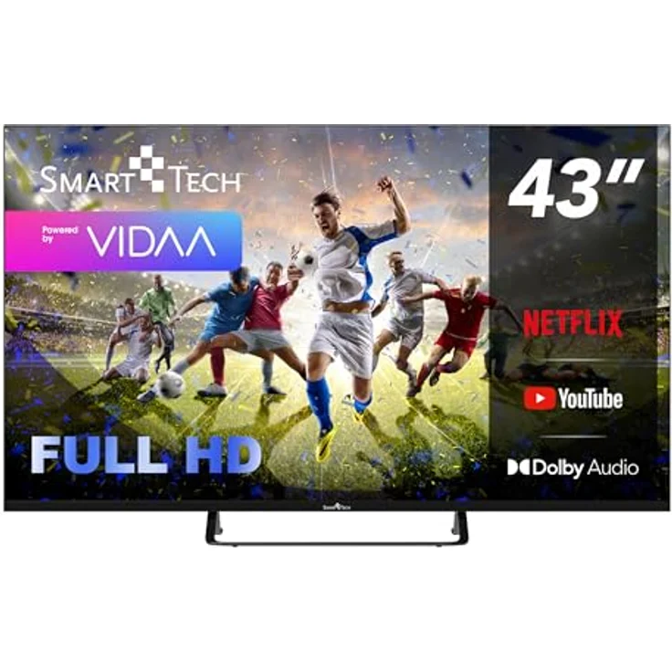 Smart Tech 43FV02V, 43 Zoll Smart TV mit Full HD, VIDAA, Bluetooth, Dolby Audio – Bild 1