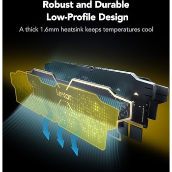 Lexar Thor OC DDR5 RAM 32 GB Kit (16 GB x 2) 6000 MHz, DRAM 288