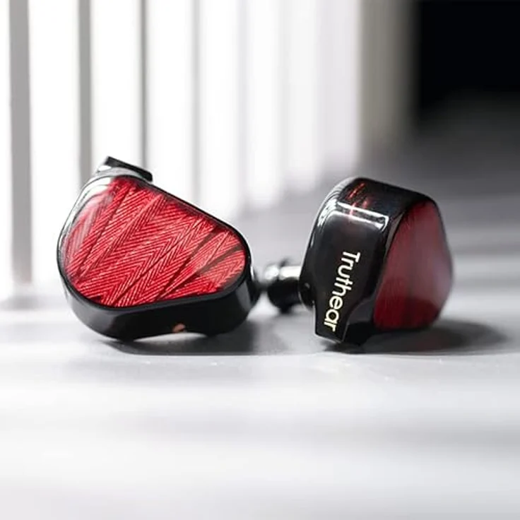TRUTHEAR TRUTHEAR Zero, kabelgebundene In-Ear-Kopfhörer mit dynamischen Treibern und 3D-Drucktechnologie, rot – Bild 3
