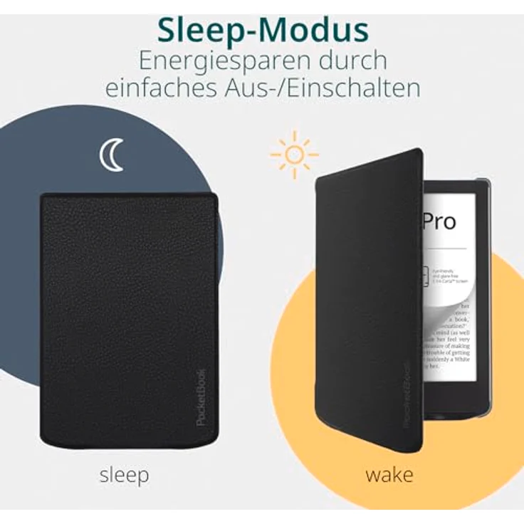 PocketBook Pocketbook Cover Shell Transparent Black, schlankes Design mit integrierter Hartschale für Verse-Reihe – Bild 5