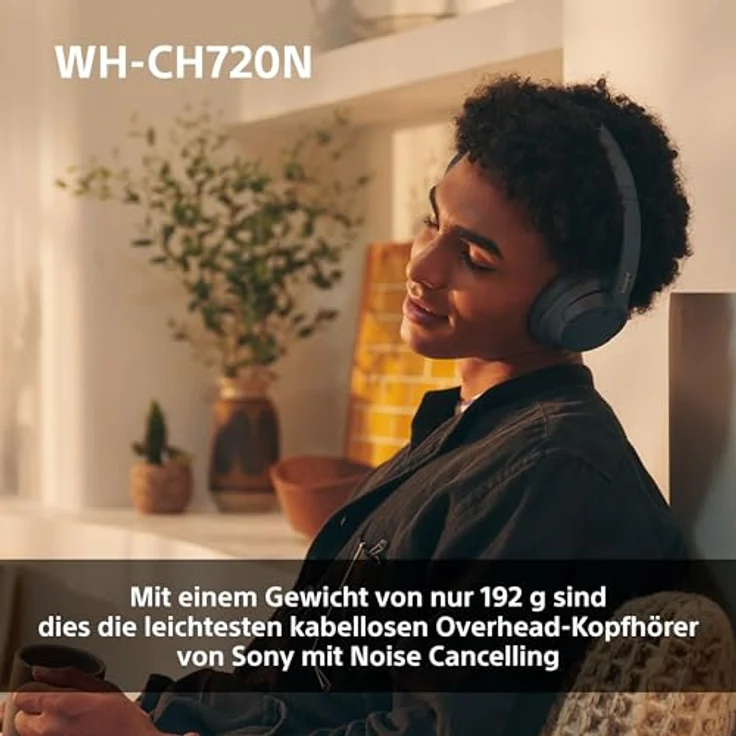 Sony WH-CH720N Kabelloser Bluetooth-Kopfhörer mit Geräuschunterdrückung, hoher Klangqualität, Umgebungsgeräuschmodus, leichtes Design, bis zu 50 Stunden Akkulaufzeit, iOS & Android - Rosa – Bild 5
