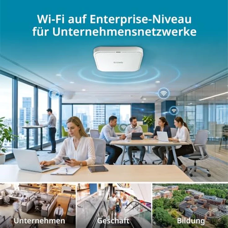 D-Link DAP-E3620 Wi-Fi 7 Access Point, Dual-Band mit 3600 Mbit/s, PoE, weiß – Bild 9