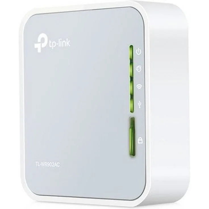 TP-Link TL-WR902AC Mobiler Router, Dualband-WLAN für HD-Streaming, kompaktes Design, vielseitiger USB-Anschluss, flexibel speisbar