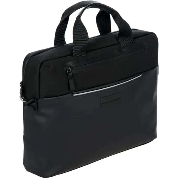 Porsche Design Urban Eco Aktentasche, 38 cm mit Laptopfach, schwarz, 100% Polyester – Bild 2