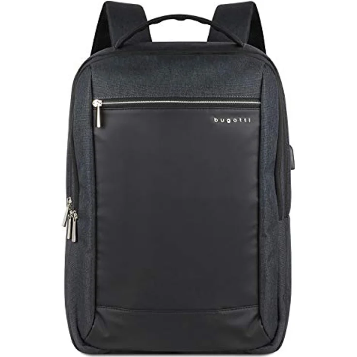 bugatti Sera Rucksack, RFID-Schutz, 45cm Laptopfach, anthrazit, 100% Polyethylen – Bild 1