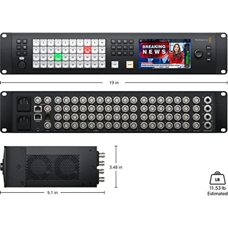 Blackmagic Design ATEM 4 M/E Constellation HD, Live-Produktionsmischer mit 40 x 3G-SDI-Eingängen, 24 Ausgängen und 16 Keyern – Bild 6