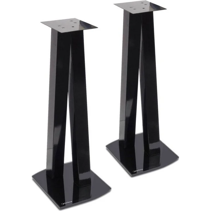 NorStone Walk Stand Lautsprecherständer, schwarz, 72cm, für Lautsprecher bis 10.2 Zoll, 30kg Tragkraft, Glasfuß, Paar