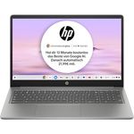 HP Chromebook | 15,6" FHD-Display | Intel Core i3-N305 | 8 GB DDR5 RAM | 256 GB UFS | Intel UHD Graphics | ChromeOS | QWERTZ | Mineral Silver |100 GB Google One - 1-Jahres-ABO inkl.